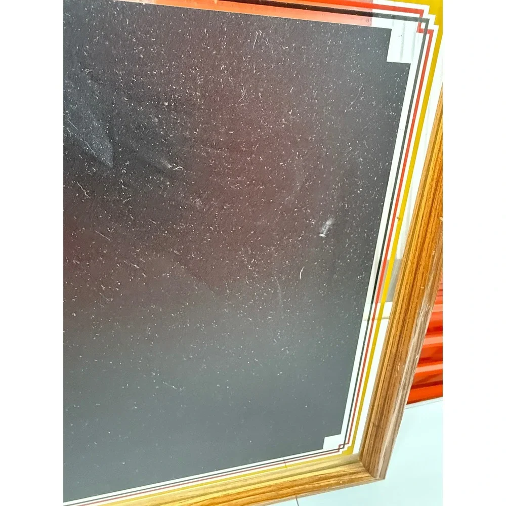 Vintage Bud Light Beer Bar Sign Mirrored Chalkboard Metal Frame 28